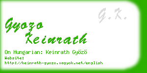 gyozo keinrath business card